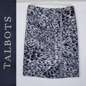 Talbots Sexy Pencil Skirt Front Zipper Sz 8